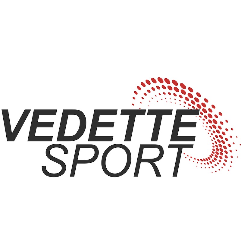 Vedette Sport logo zwart rood