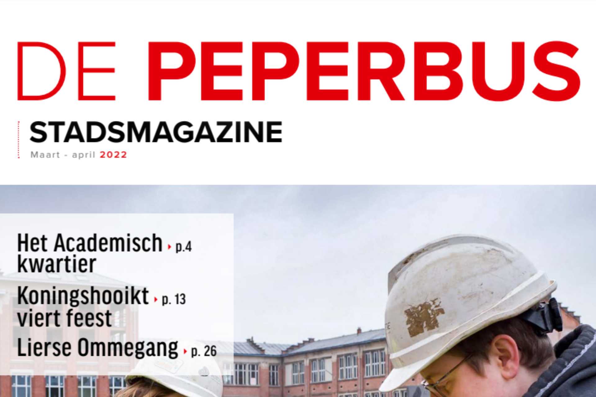 Het Academisch Kwartier in De Peperbus (stadsmagazine)
